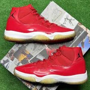 Jordan Athletic Shoes in Red and White